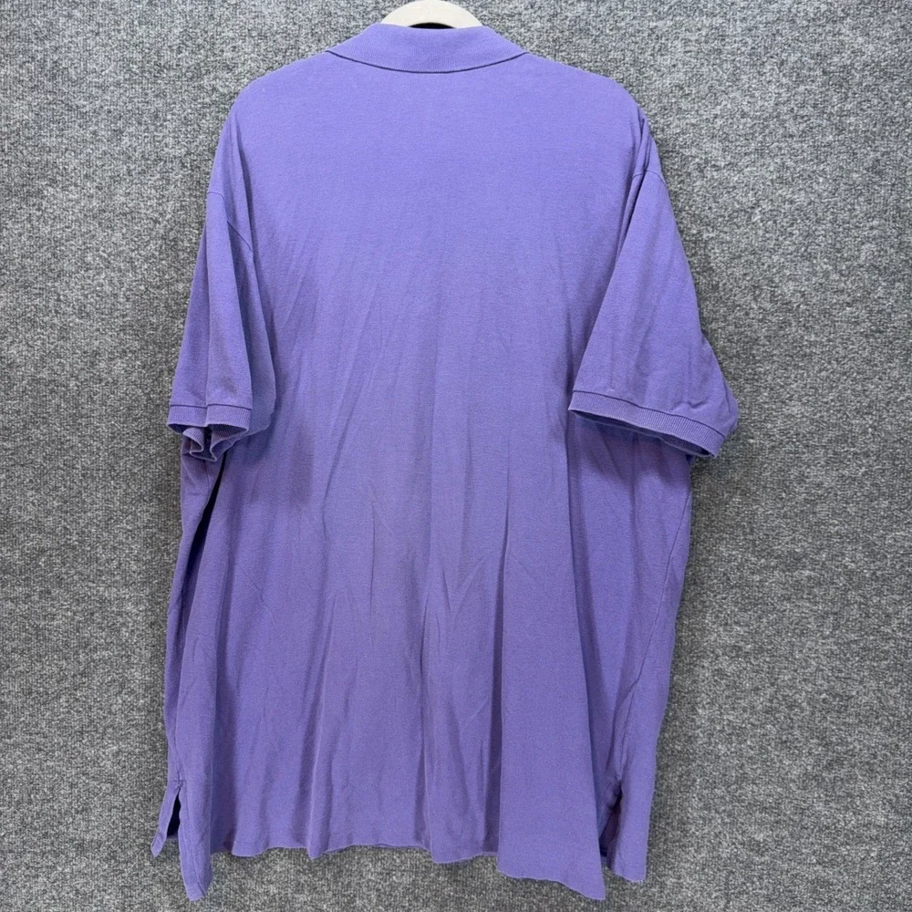 Polo Ralph Lauren Polo Shirt Mens XXL Purple Green Pony Logo Classic Fit Pique